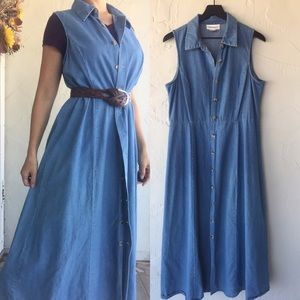 Denim Duster/ Maxi Long Coat L